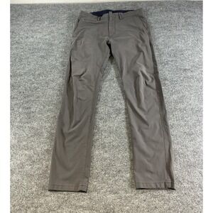 J.Crew 484 Slim Tech Pants Men's 31x30 Gray Performance Stretch Chino Pants